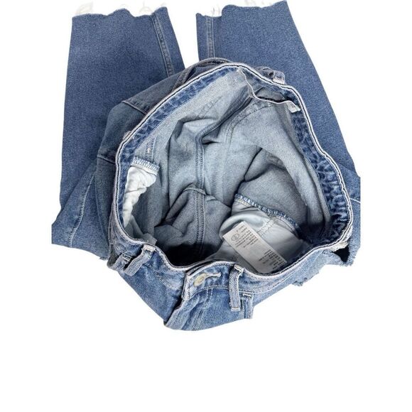 Hollister medium wash distressed curvy ultra high rise vintage straight jeans si - Picture 5 of 11